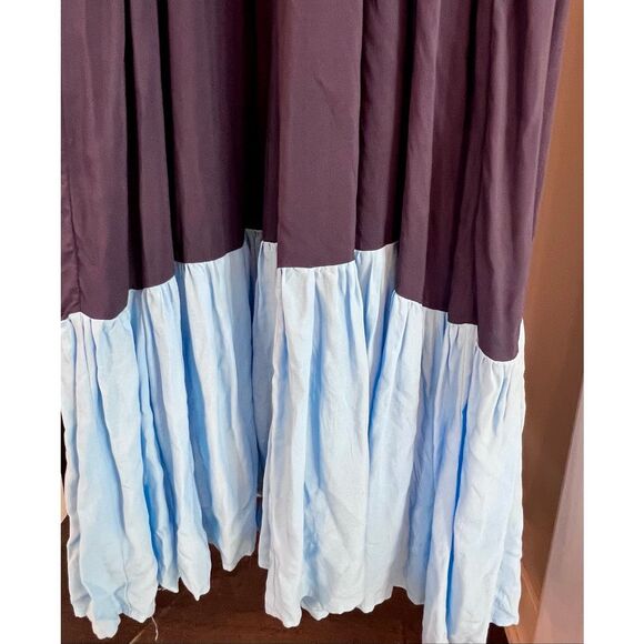 Kate Spade Colorblock Maxi Cover Up Dress Size M Blue/Blue - Picture 4 of 5